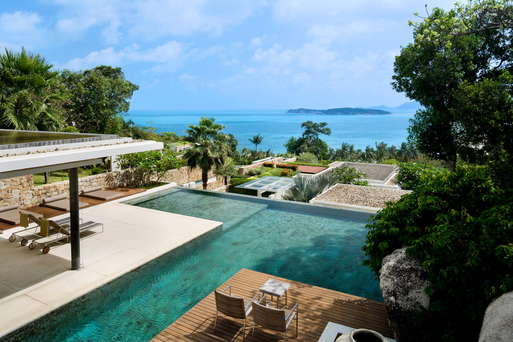 Contemporary Island Villa Pool